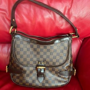Authentic Louis Vuitton Damier  Ebene  Highbury Shoulder Bag.